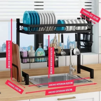 Escurridor Platos Sobre El Fregadero